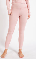 Rib Brushed High Rise Leggings with Pockets
