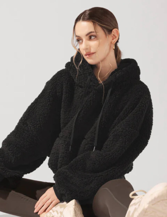 Faux Sherpa Pullover Cloud Hoodie