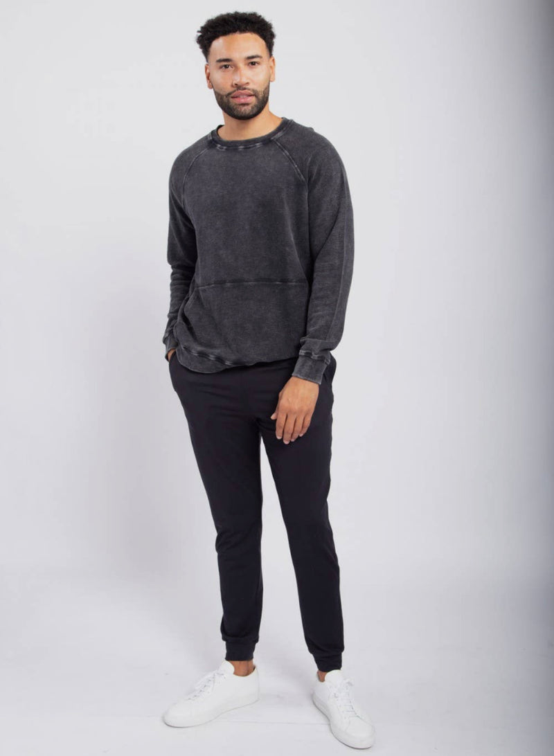 Men's Mineral Washed Cotton Pullover