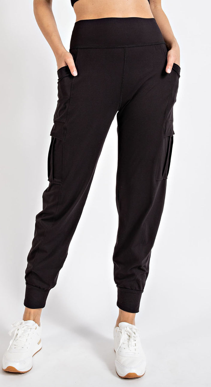 Butter Fabric Solid Jogger with Side Pockets