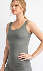 Butter Yoga Fabric, Round Neckline Sleeveless Tank