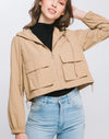 Light weight zip up jacket with front pockets
