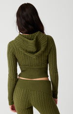 Aimee Cable Knit Hoodie