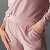 Wide Leg Brushed Rib Pant