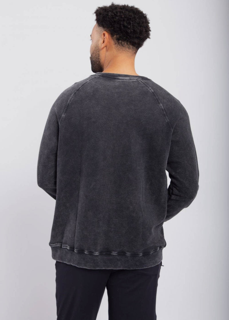 Men's Mineral Washed Cotton Pullover