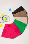 Elastic Waist Activewear Cargo Shorts