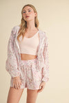 Lightweight Patchwork Print Jacket: Patchwork / L