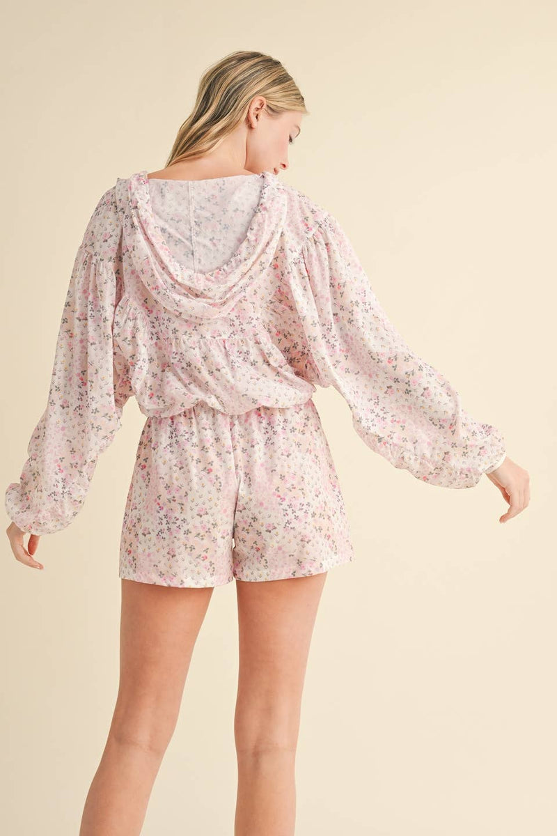 Lightweight Patchwork Print Jacket: Patchwork / L