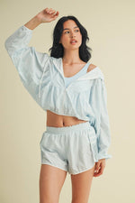 Lightweight Gingham Print Jacket