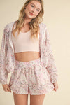 Lightweight Patchwork Print Jacket: Patchwork / L