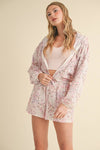 Lightweight Patchwork Print Jacket: Patchwork / L