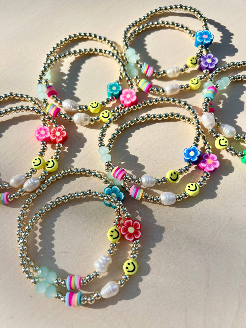 Trendy Teen Bracelet with Happy Face