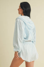 Lightweight Gingham Print Jacket
