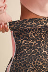 Leopard Print Velour Track Pants