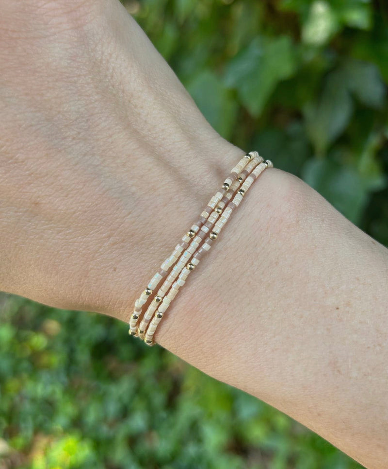 Beach Beige Seed Bracelet