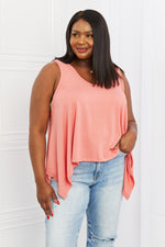 Feel The Sun Shark Bite Hem Top