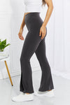 First Class High Rise Slit Flare Pants