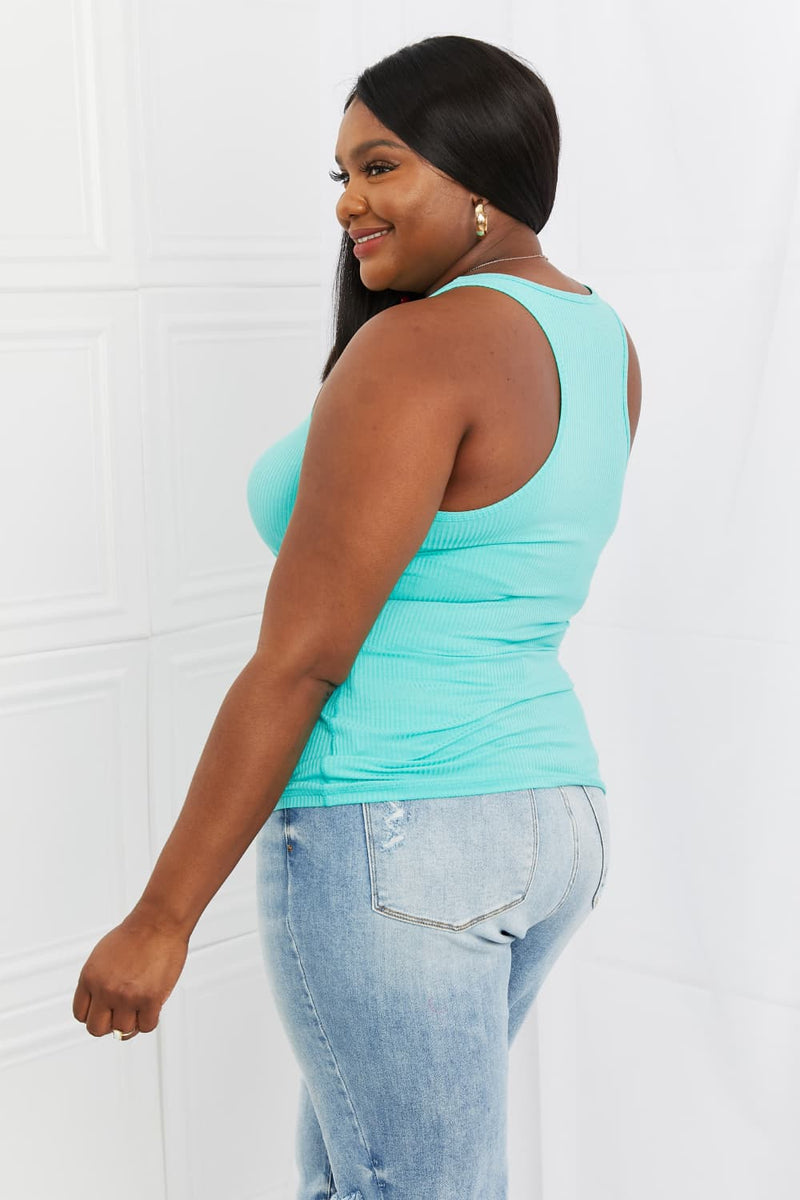 Summer Comfort Ribbed Racerback Tank