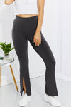 First Class High Rise Slit Flare Pants