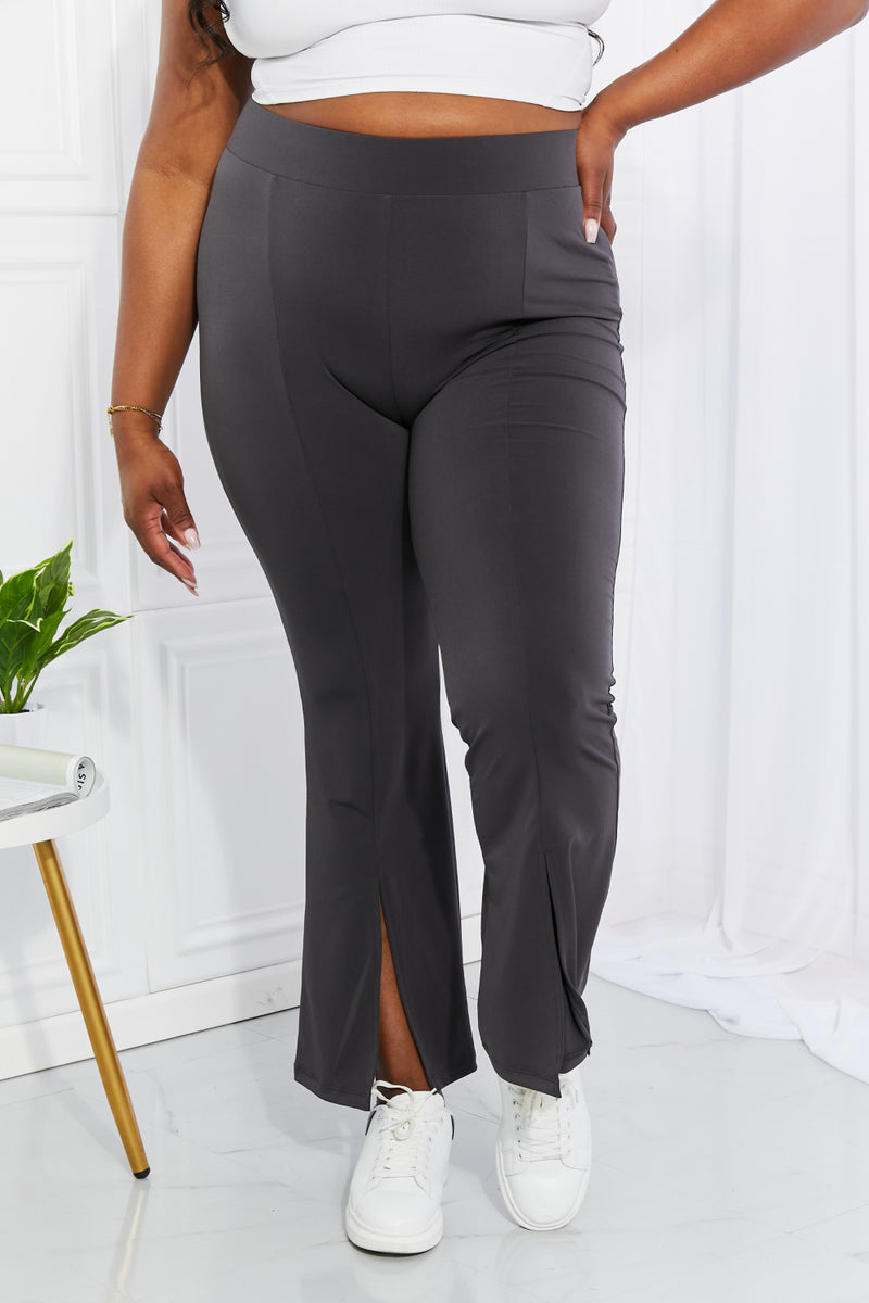 First Class High Rise Slit Flare Pants