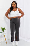 First Class High Rise Slit Flare Pants
