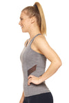 Mesh Panel Racerback Tank